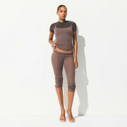 SHEER RIB LONG CAMI