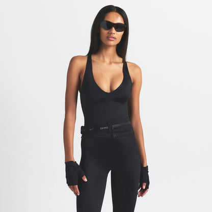 Skims Nikeskims Shine V-Neck Tank Obsidian