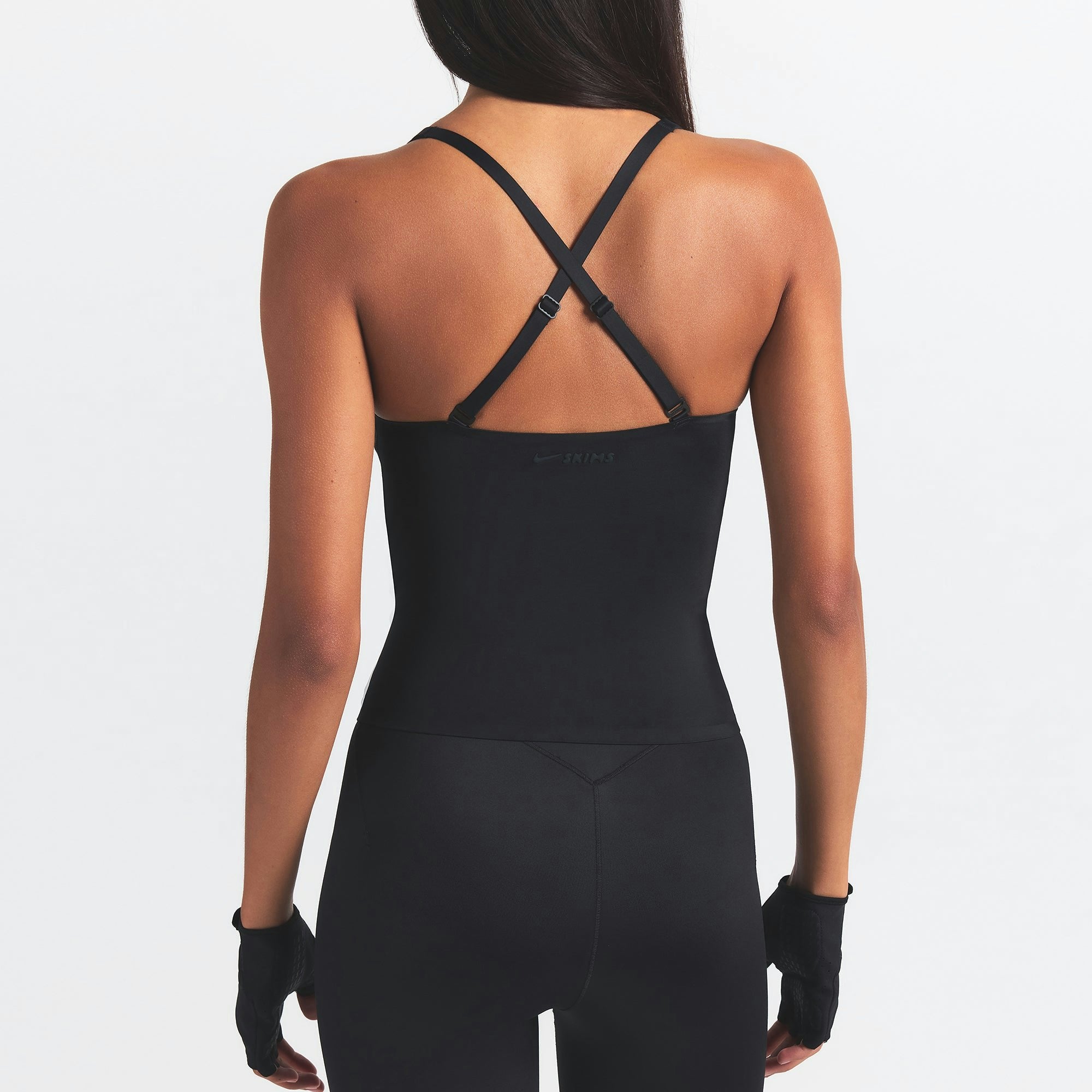 Skims Nikeskims Shine V-Neck Tank Obsidian