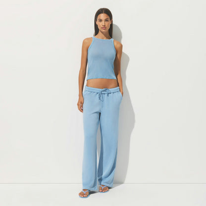 Skims Sheer Rib Tank Blue Bell