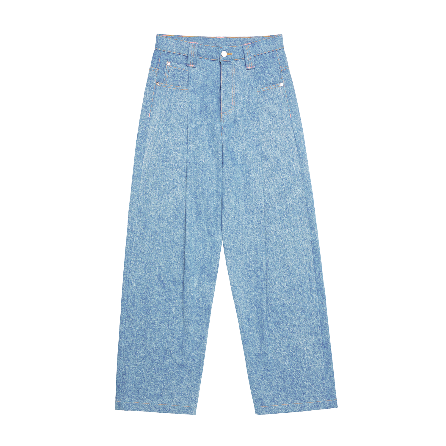 Skylrk Pleated Denim Jean Blanket Wash
