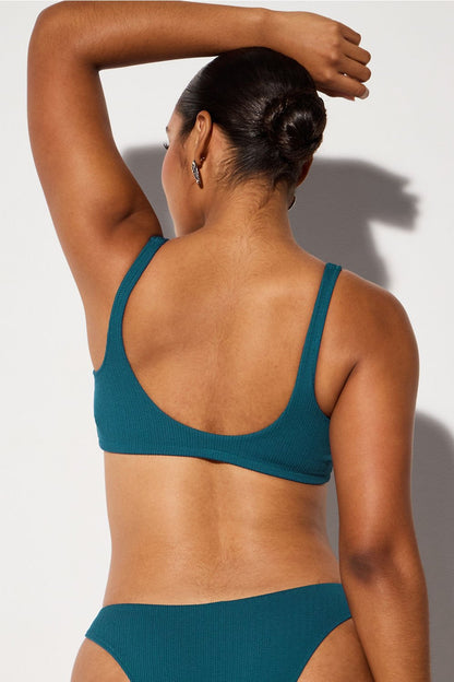 Fabletics Textured Swim Twist Bikini Top