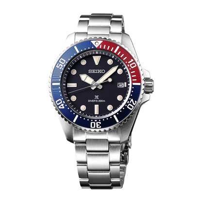 Seiko Prospex Solar DiverS In Blue-Red-Blue