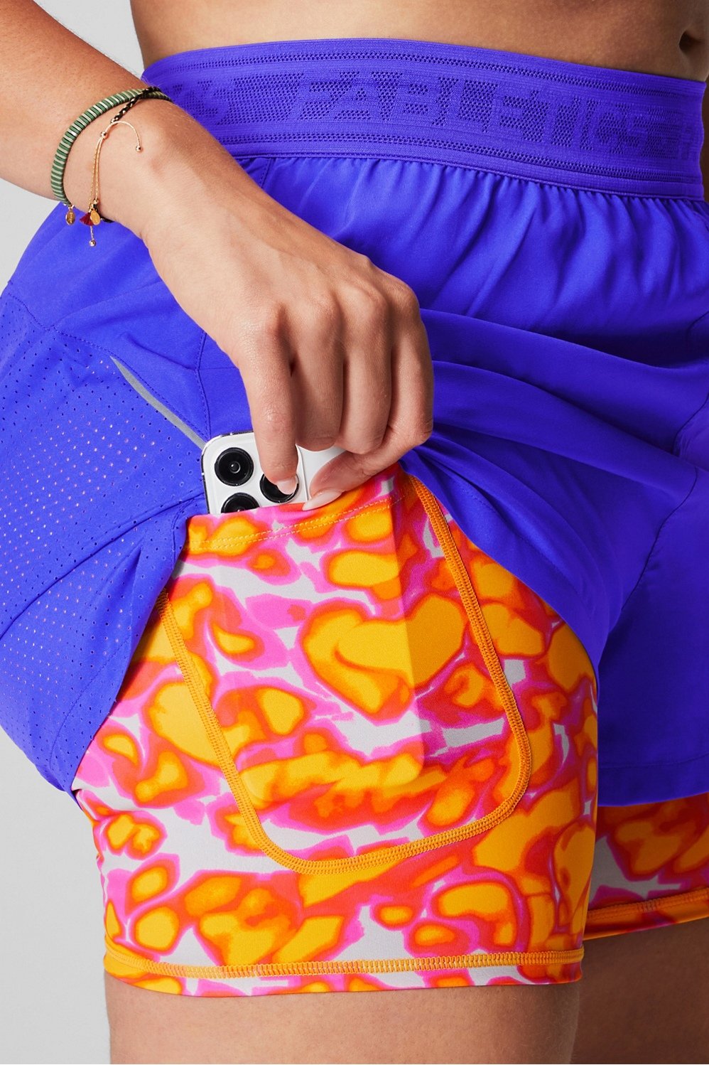 Fabletics Perforated Run 2" Short