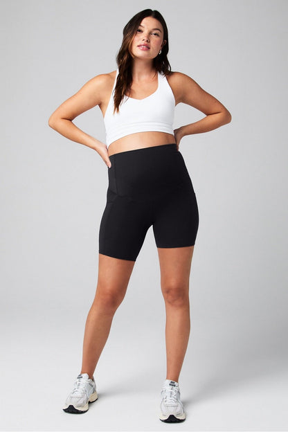 Fabletics PureLuxe High-Waisted Maternity 6'' Short