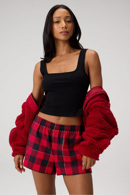 Fabletics Dream Flannel Boxer Short