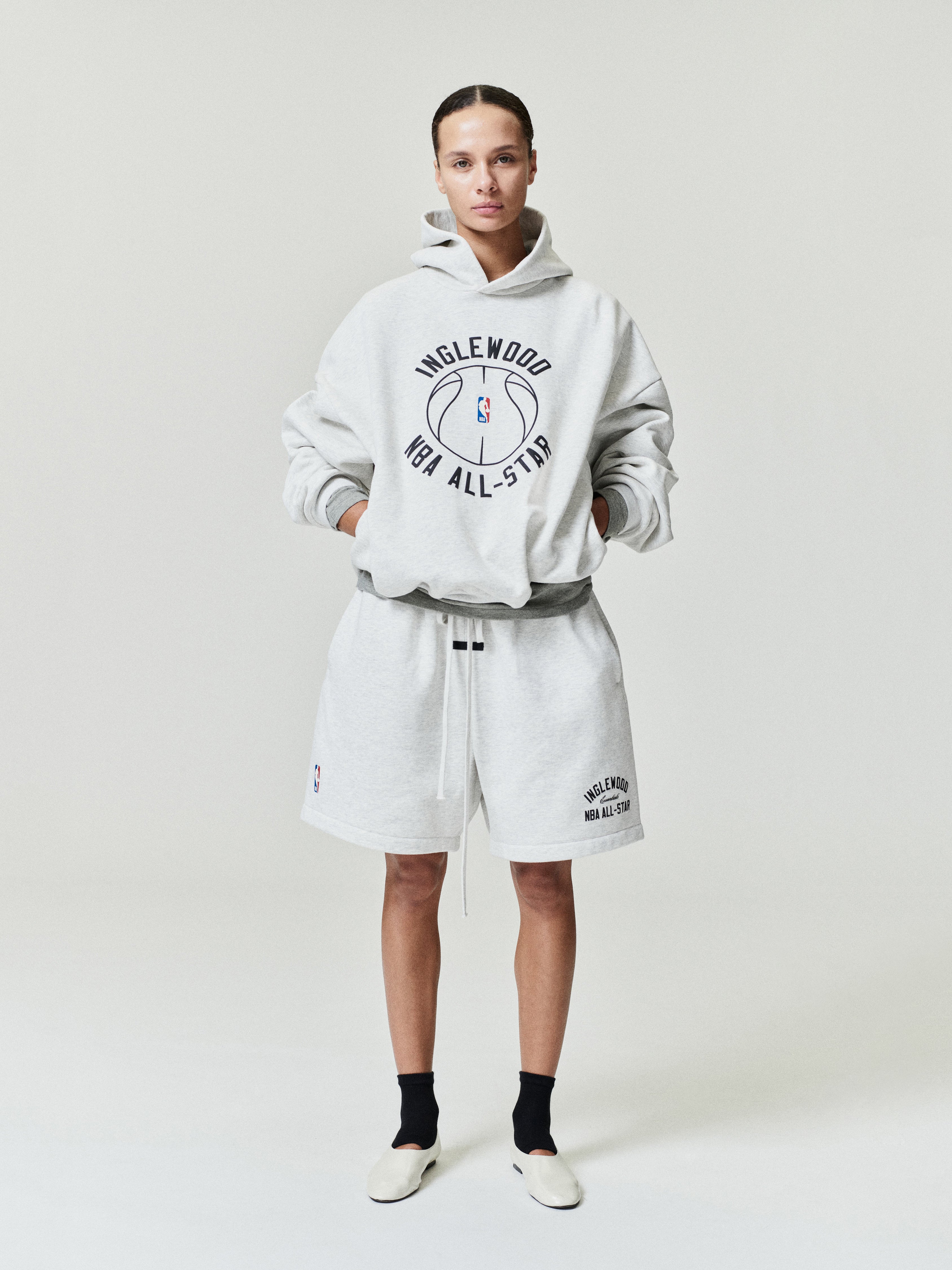 Essentials Inglewood X All Star Weekend '26 90S Hoodie Oatmeal Heather