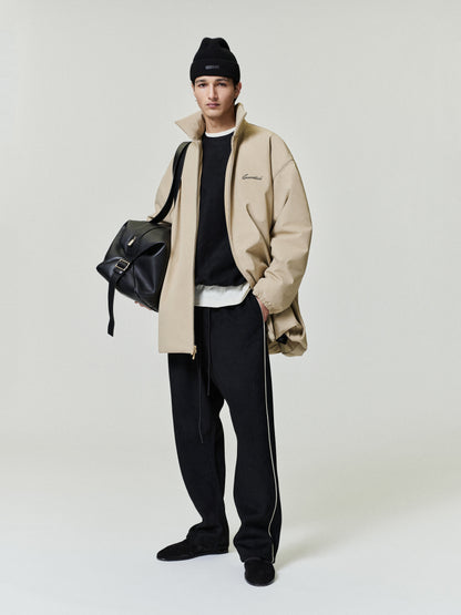 Essentials Suede Fleece Signature Relaxed Pant Vintage Black