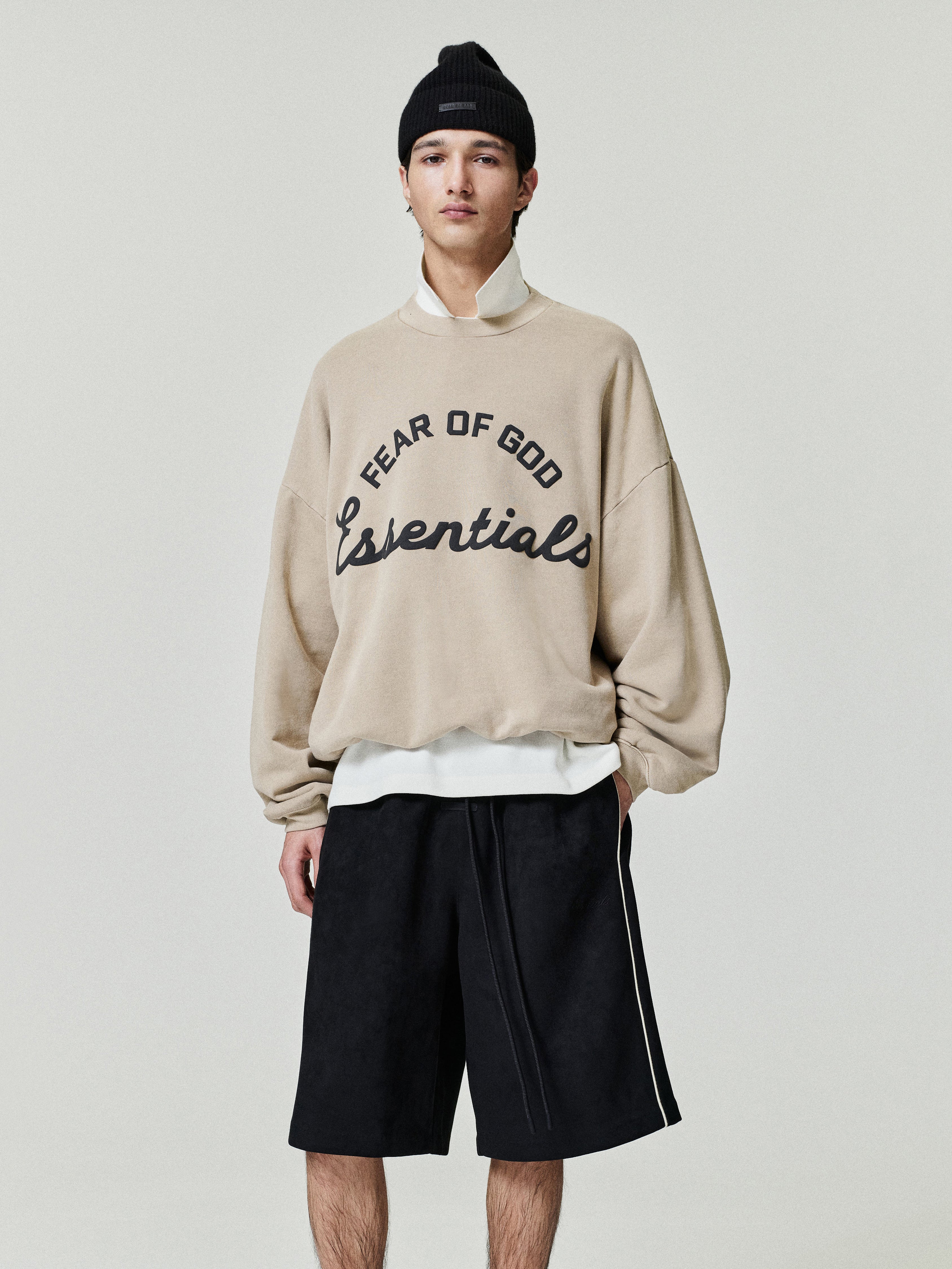 Essentials Training 90S Crewneck Sweatshirt Faded Dune