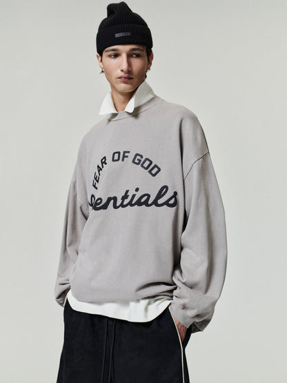 Essentials Training 90S Crewneck Sweatshirt Faded Seal