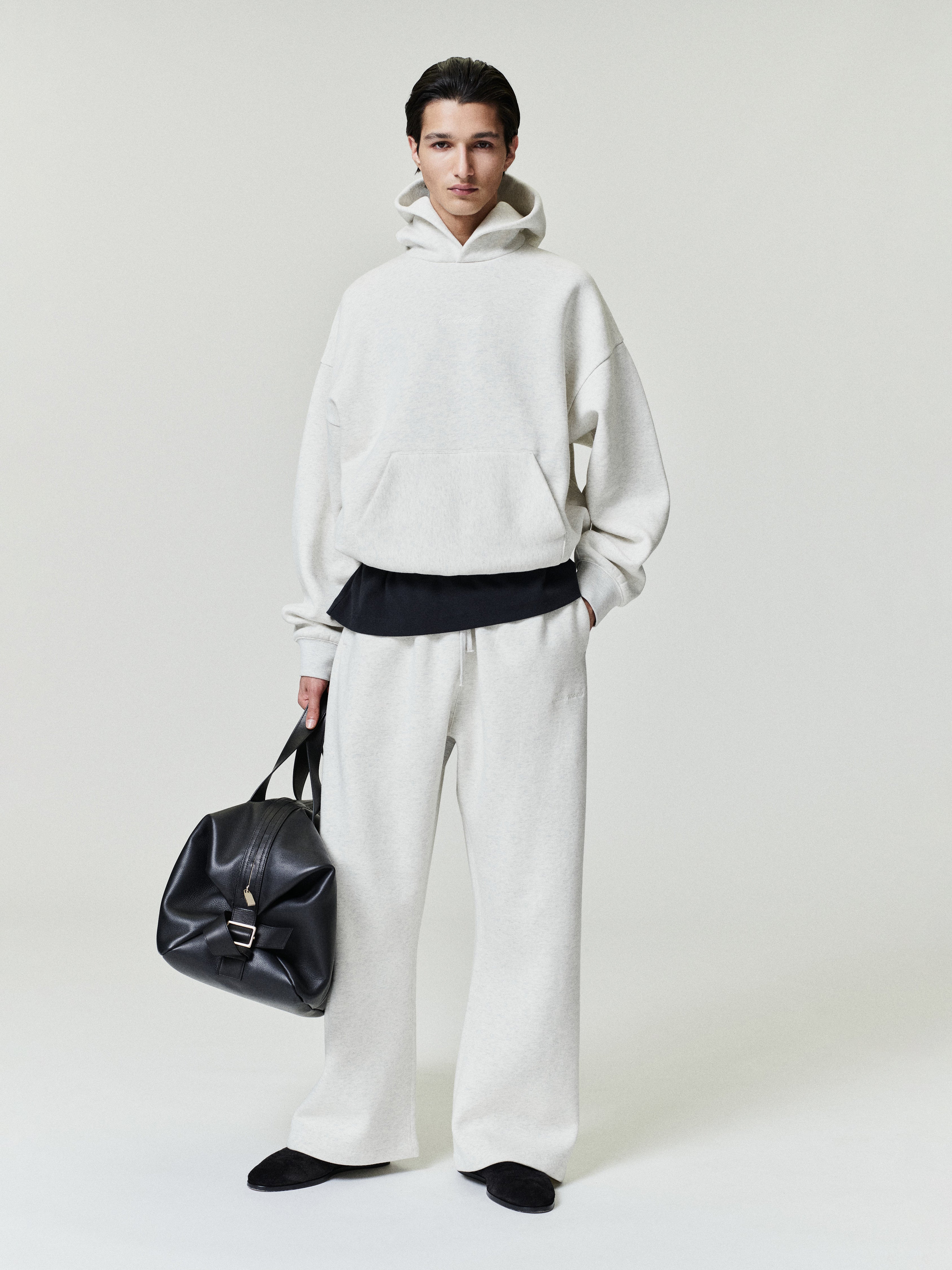 Essentials Signature Classic Hoodie Oatmeal Heather
