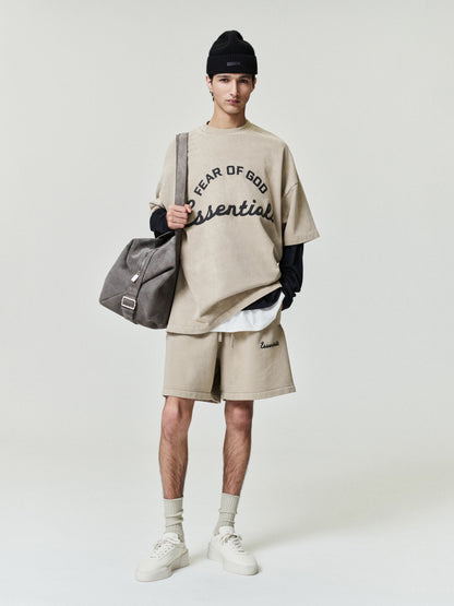 Essentials Training Classic Fit Short Faded Dune
