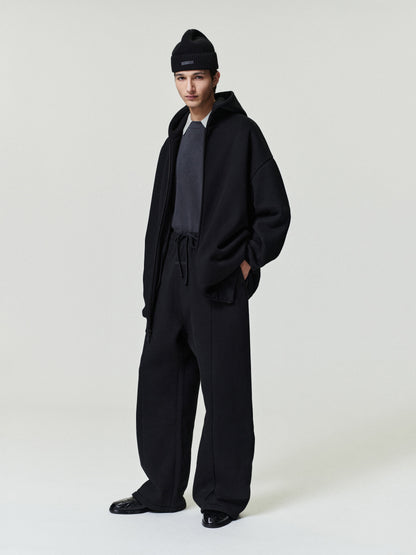 Essentials Cotton Canvas Pleat Front Pant Vintage Black