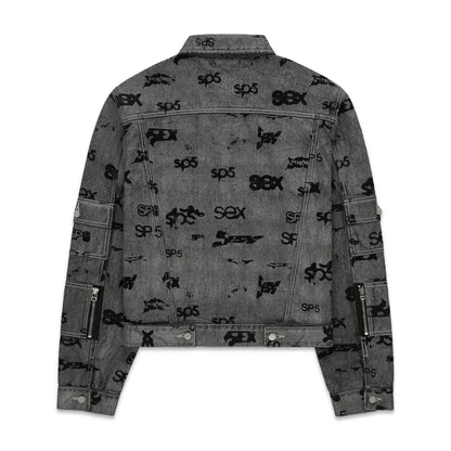 Sp5der SEX AOP FOIL Trucker Jacket