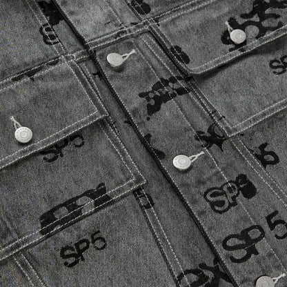 Sp5der SEX AOP FOIL Trucker Jacket