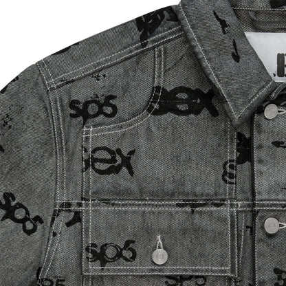 Sp5der SEX AOP FOIL Trucker Jacket