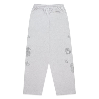 Sp5der Rhinestone Beluga V2 WIDE LEG Sweatpant