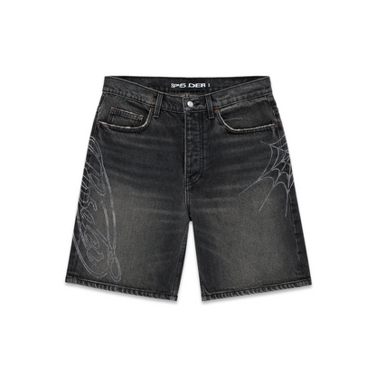 Sp5der Script WEB Denim Short