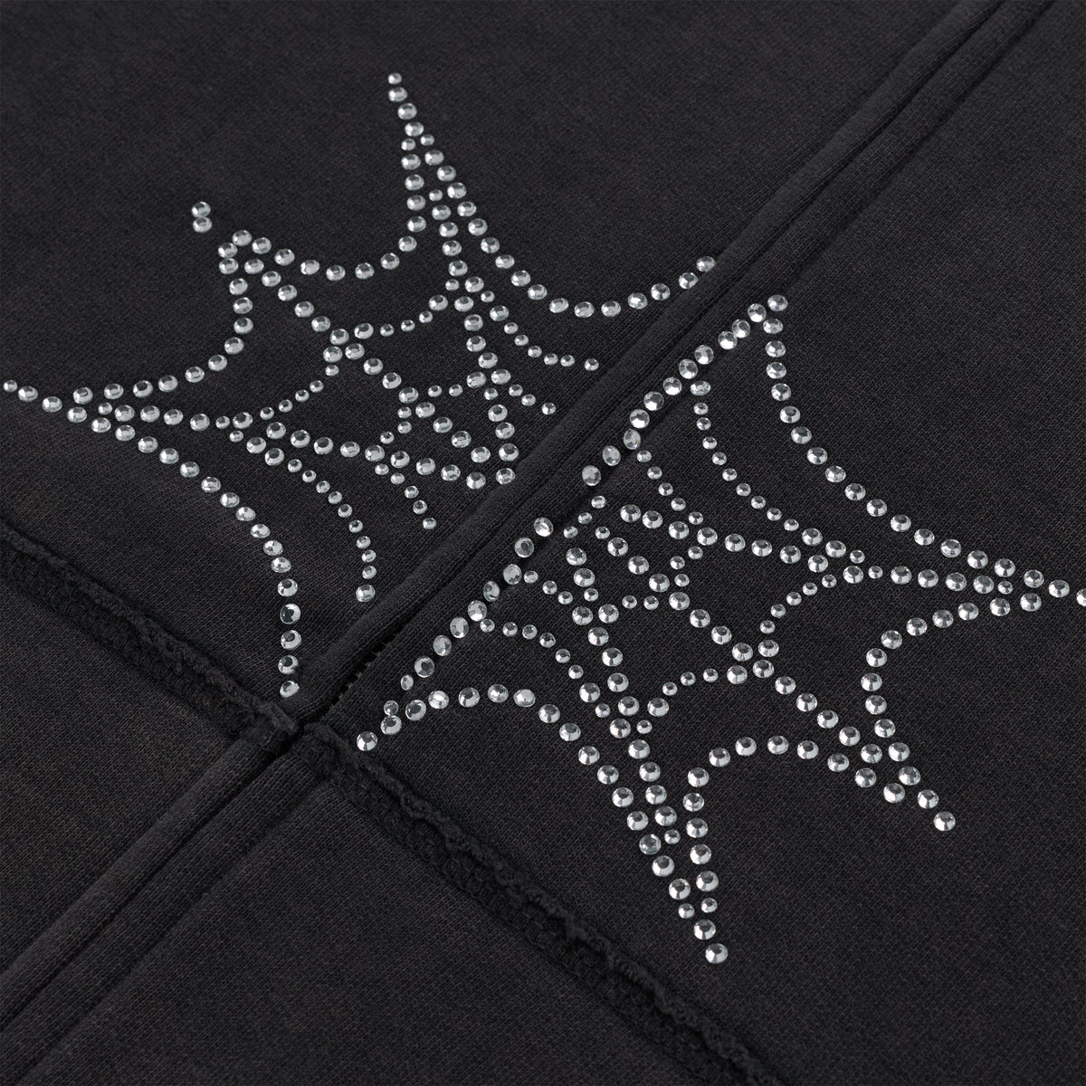 Sp5der Rhinestone WEB ZIP Hoodie