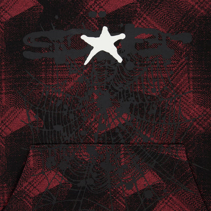 Sp5der Plaid Splatt Hoodie