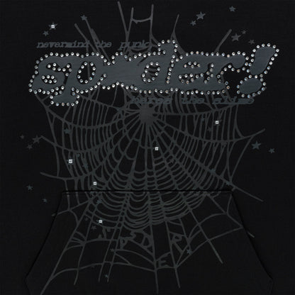 Sp5der Rhinestone PUNK V2 Hoodie