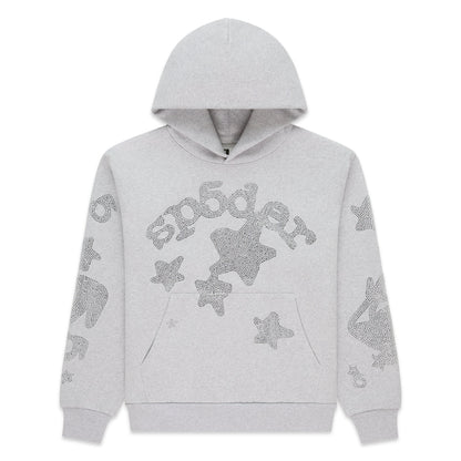 Sp5der Rhinestone Beluga Hoodie