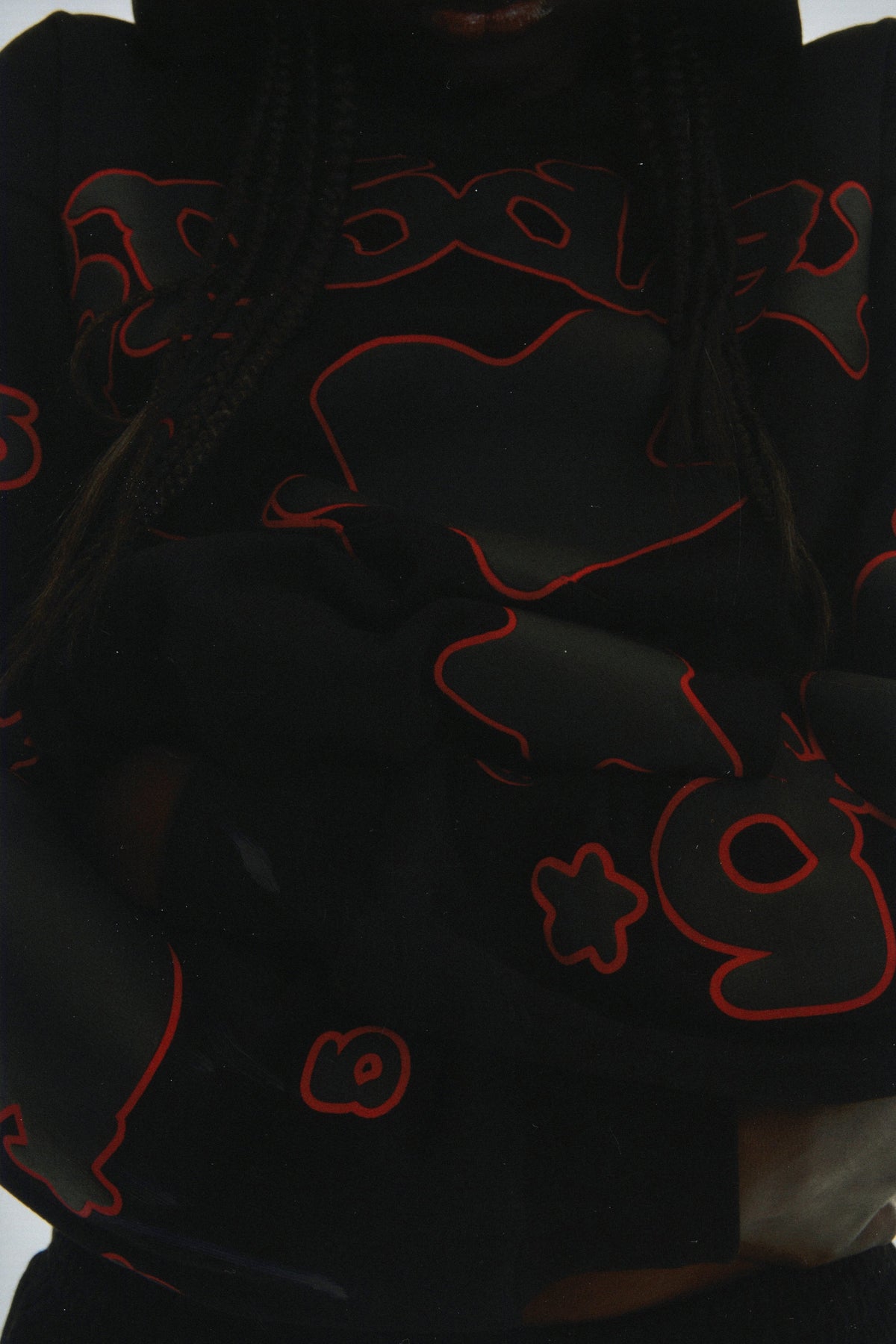 Sp5der Beluga Outline Hoodie