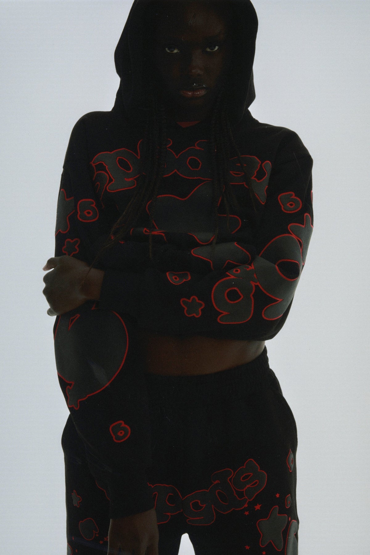 Sp5der Beluga Outline Hoodie