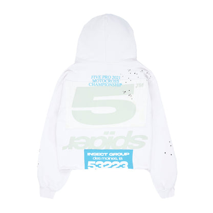 Sp5der Cropped Hoodie