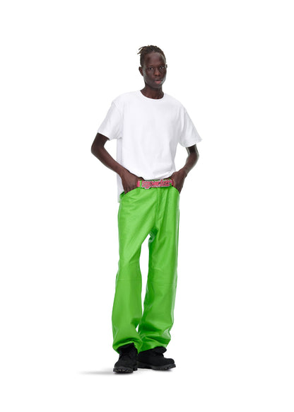 Sp5der Debossed WEB Leather PANT