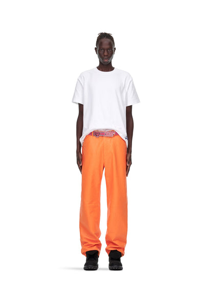 Sp5der Debossed WEB Leather PANT