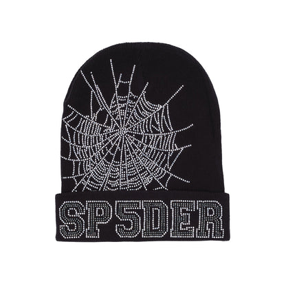 Sp5der Black WEB Beanie