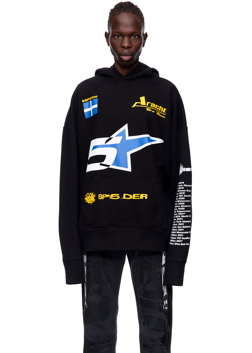 Sp5der PIT CREW Oversized Hoodie