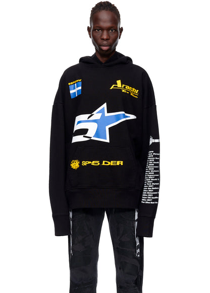 Sp5der PIT CREW Oversized Hoodie