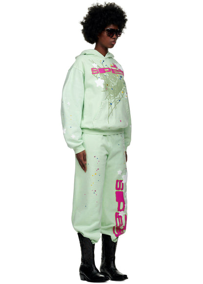 Sp5der SP5 MINT Hoodie