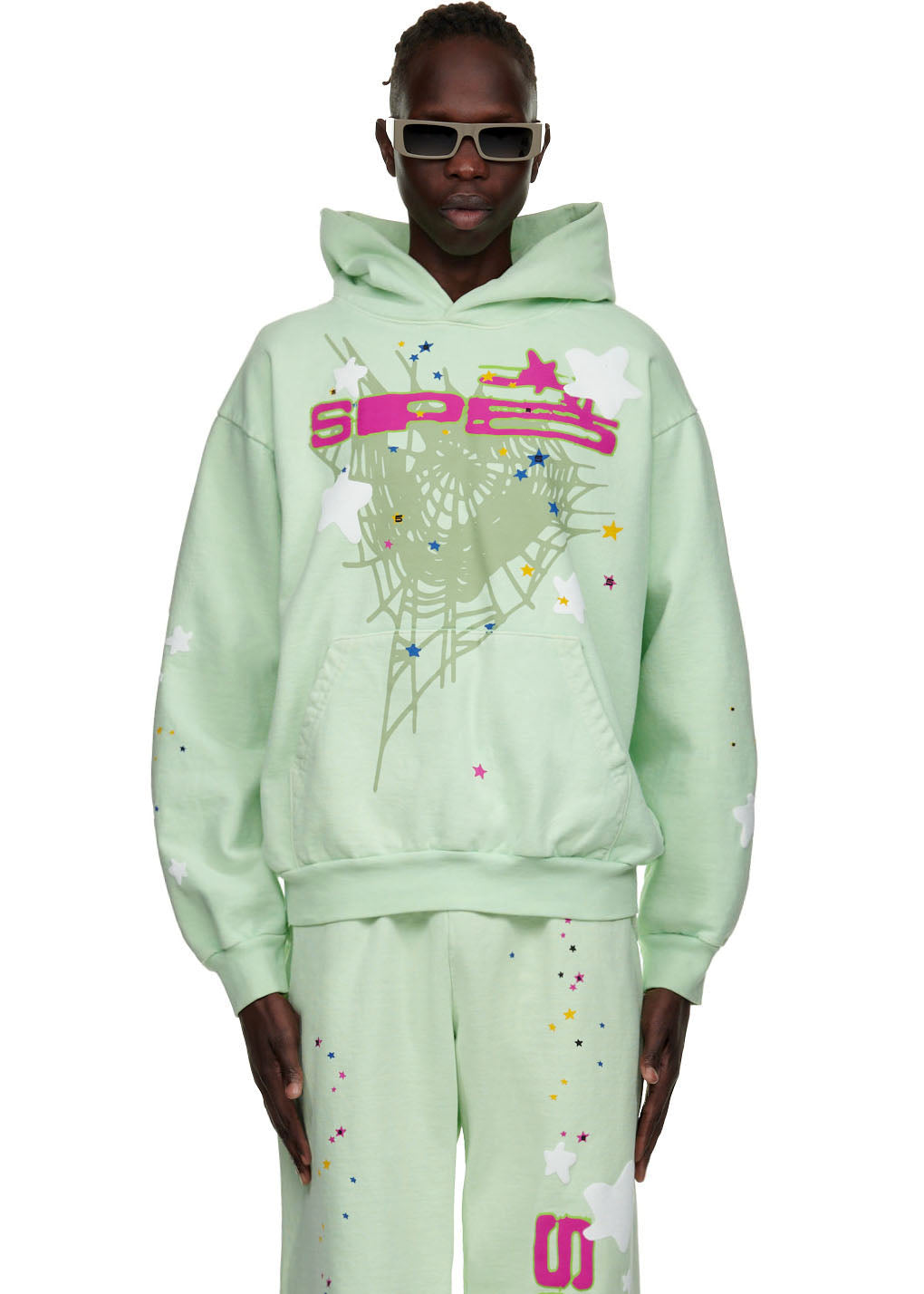 Sp5der SP5 MINT Hoodie