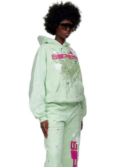 Sp5der SP5 MINT Hoodie