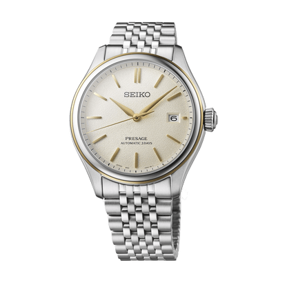 Seiko Presage Classic Series In Delicate Cream Silk - Champagne - SPB478J1