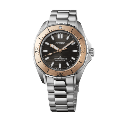 Seiko Prospex DiverS Watch  Polygonal In Ocean Grey & Bronze Tone - Grey - SPB485J1