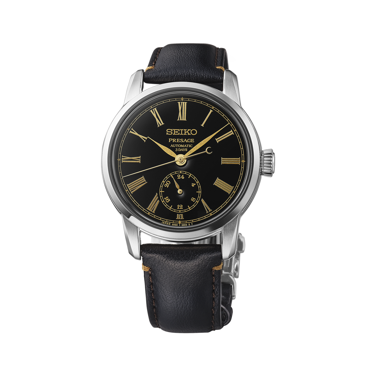 Seiko Presage Classic Series In Urushi Black With Roman Numerals - Black - SPB499J1
