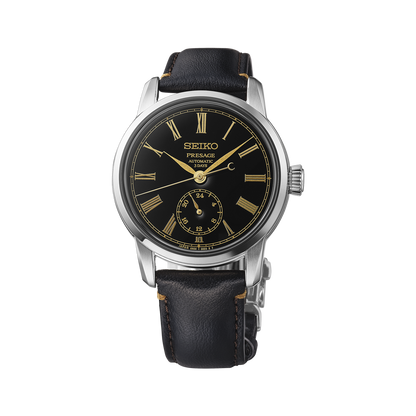 Seiko Presage Classic Series In Urushi Black With Roman Numerals