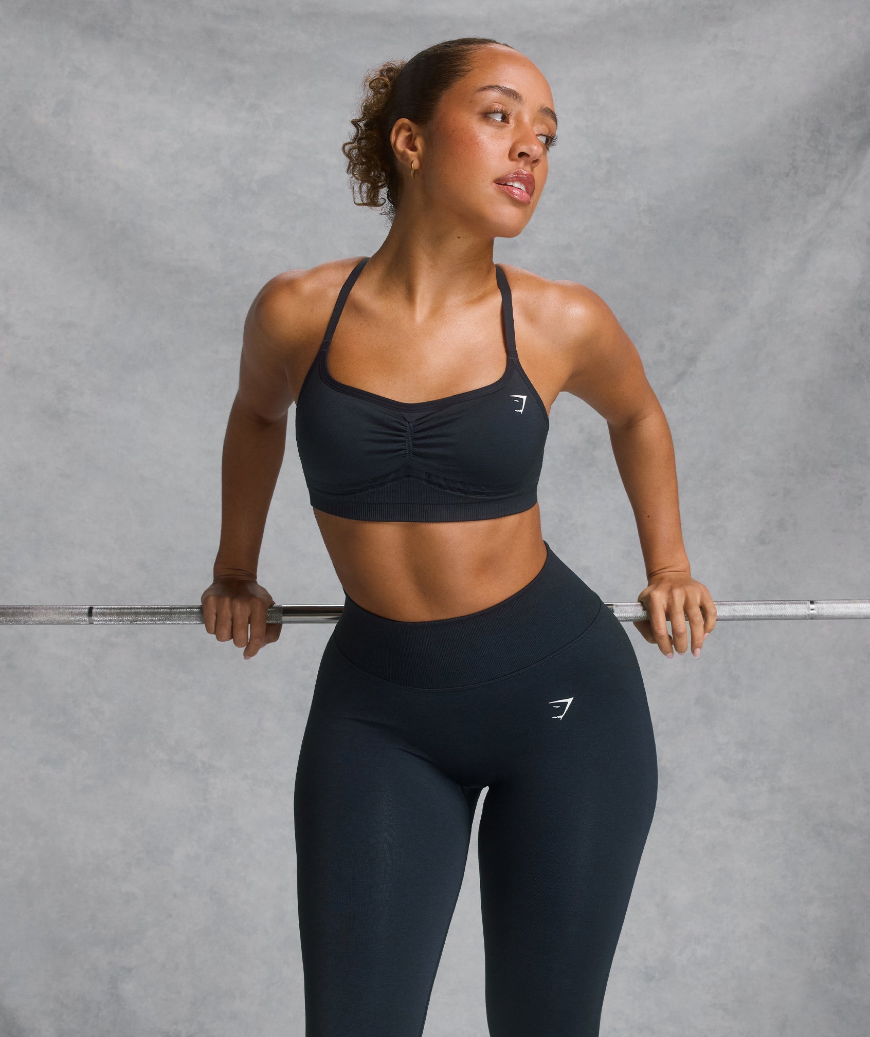 Women's Gymshark Lift Seamless Sports Bra Midnight Blue