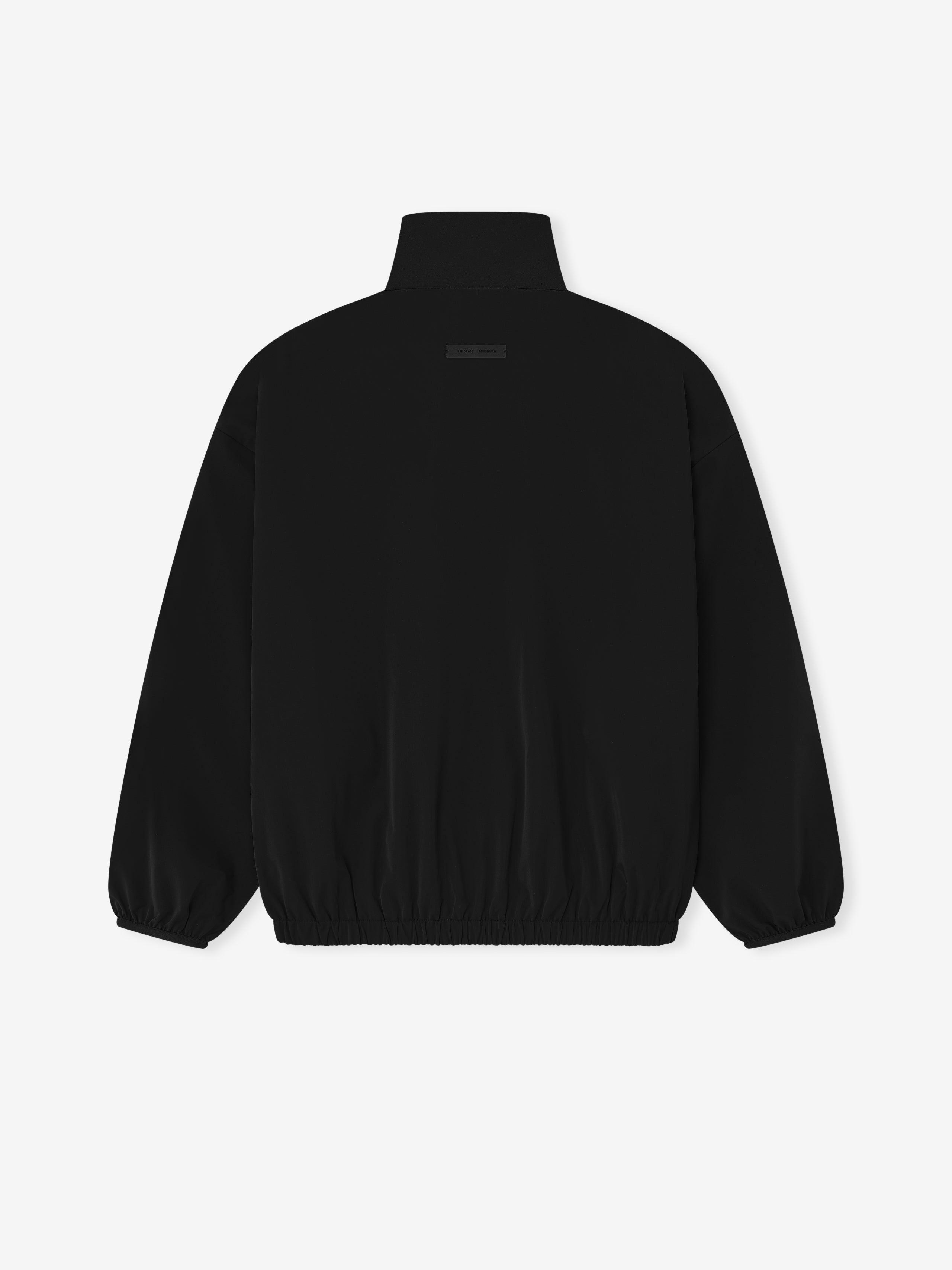 Essentials Sporty Nylon Half Zip Jet Black
