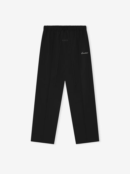 Essentials Sporty Nylon Relaxed Trackpant Jet Black