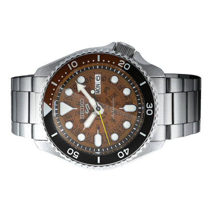 Seiko 5 Sports Skx Skeleton Style - Orange - SRPJ47K1