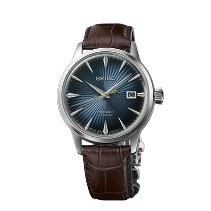 Seiko Midnight Blue Moon Presage Cocktail Time - Blue - SRPK15J1