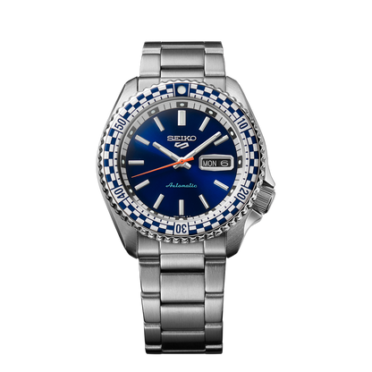 Seiko 5 Sports Petrol Blue Checker Flag Special Edition