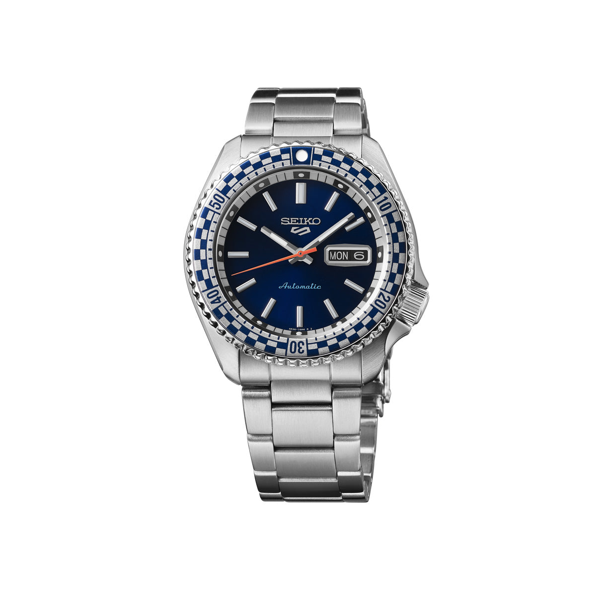 Seiko 5 Sports Petrol Blue Checker Flag Special Edition