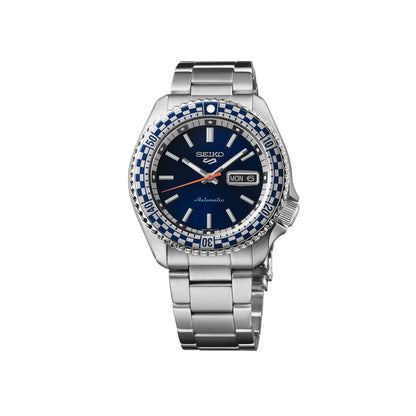 Seiko 5 Sports Petrol Blue Checker Flag Special Edition