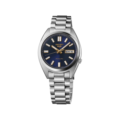 Seiko 5 Sports Snxs Vintage Gold Collection  In Blazer Blue